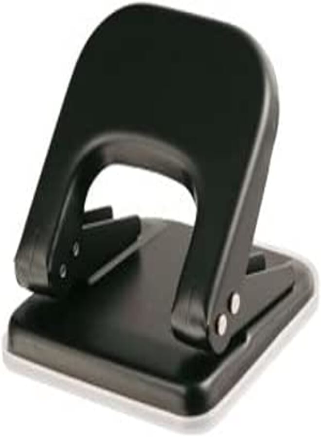 Kangaro DP-500 Metal Desk Paper Punch 20 Sheets Capacity with Lock System - Black&Gray